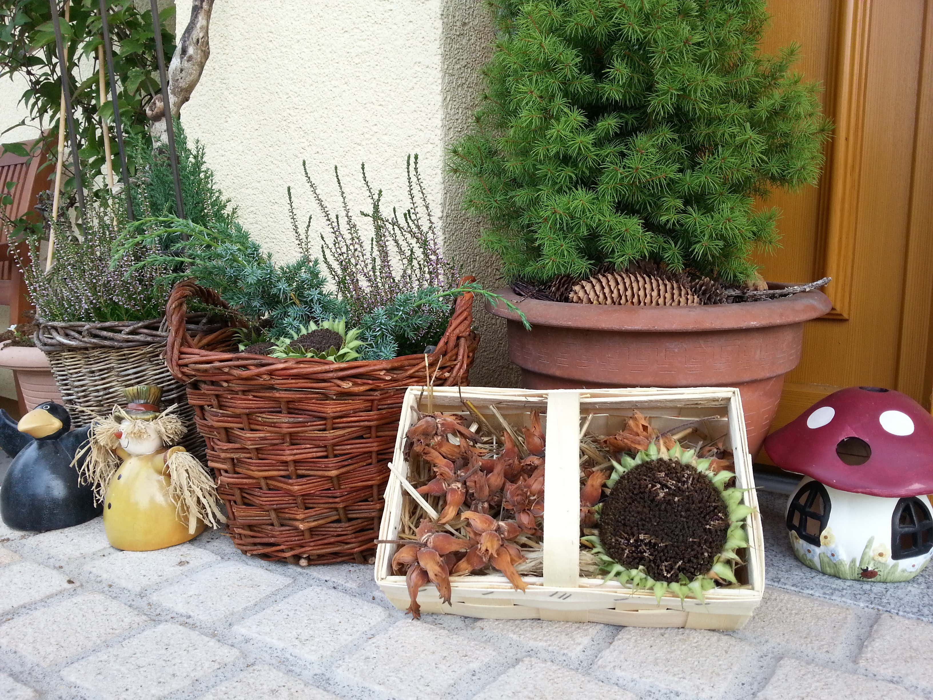 Herbstdeko Ideen Kreativ &amp; bunt den Garten dekorieren