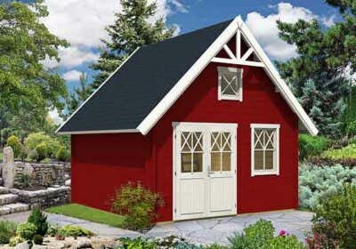 Gartenhaus im Schweden-Style