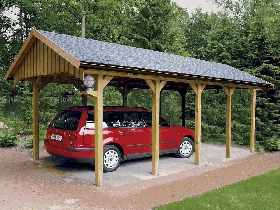 Carport Sauerland 430 X 900 Cm Mit Dachschalung