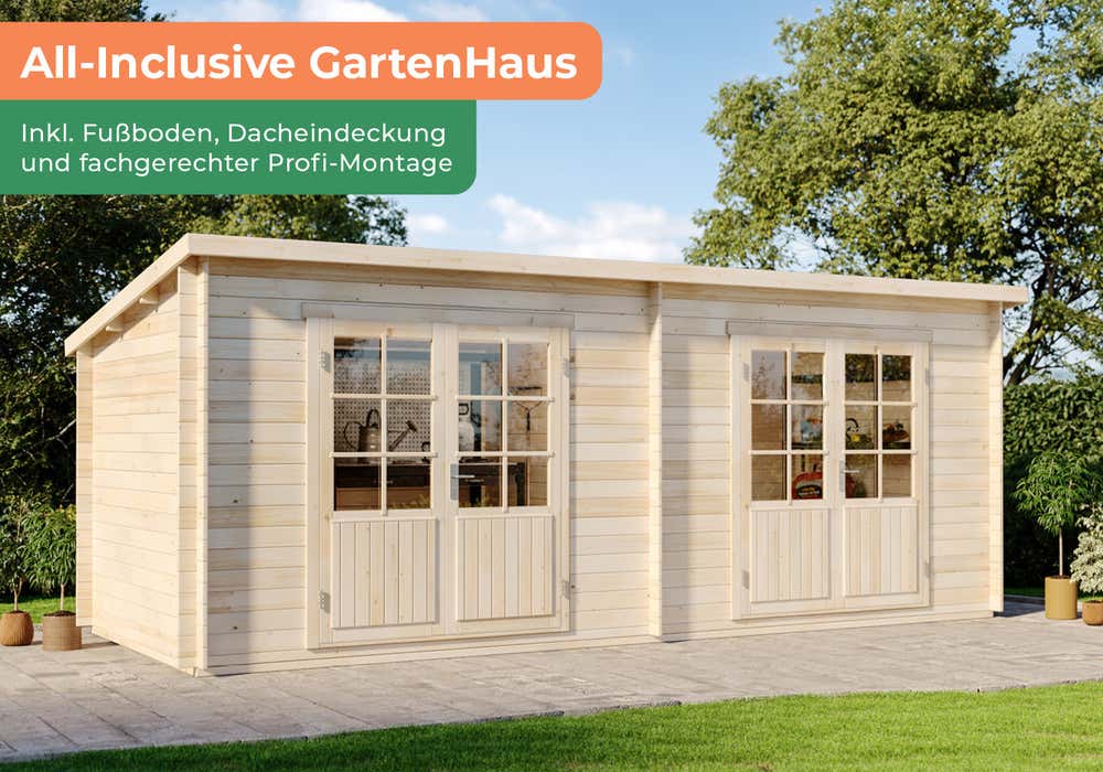 All-Inclusive GartenHaus 2-Raum inkl. Montage