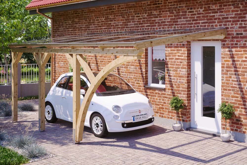 Alpholz Anlehncarport Eifel